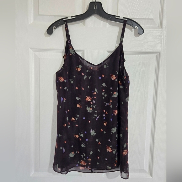 Cabi Women's Tank Top Size Small Purple Floral Summer Vacation Office - Picture 4 of 14